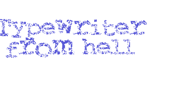 Typewriter from hell Font Download