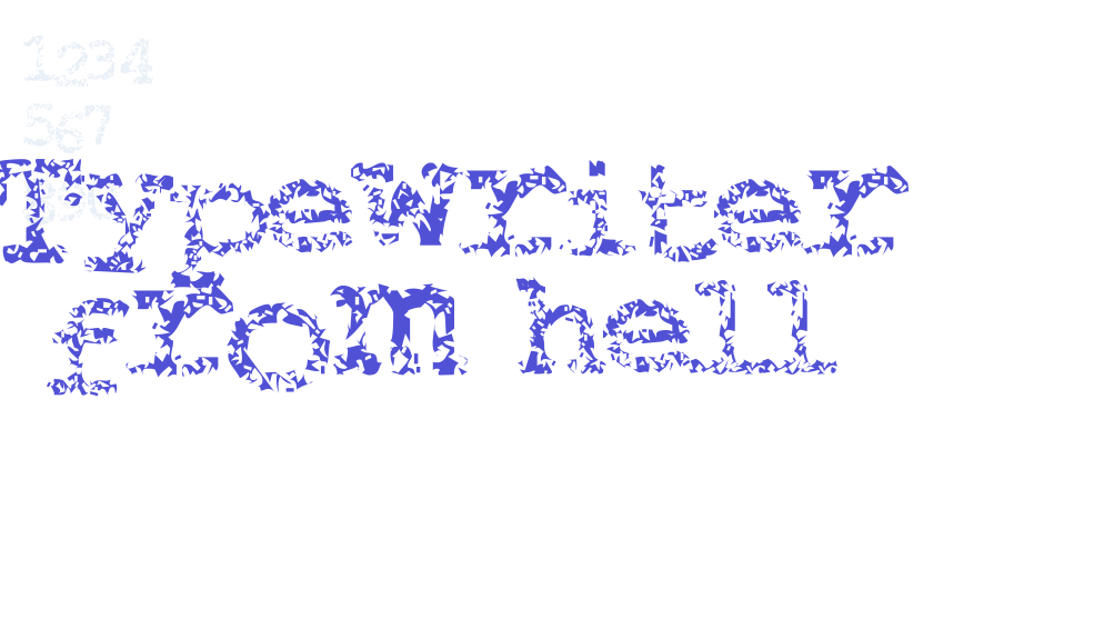 Typewriter from hell-font-download