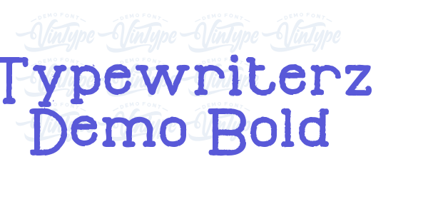 Typewriterz Demo Bold font