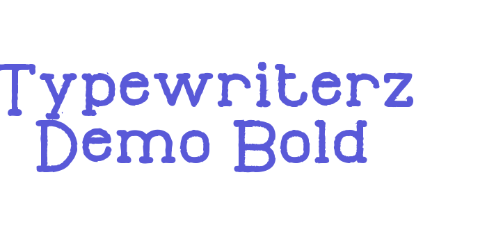 Typewriterz Demo Bold Font Download