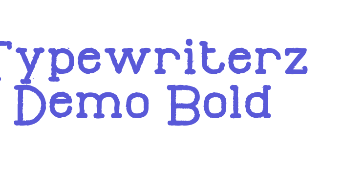 Typewriterz Demo Bold Font