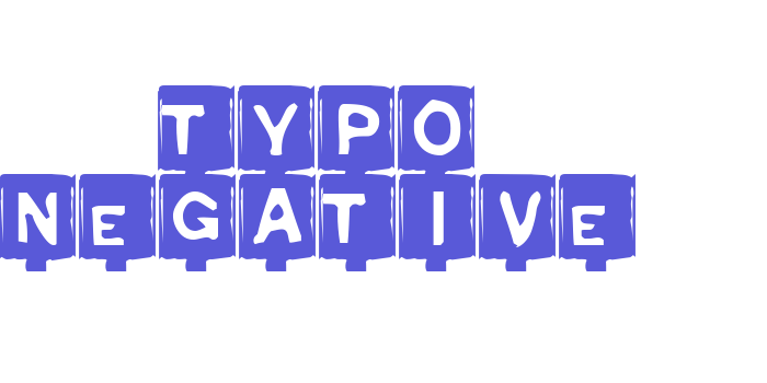 Typo Negative Font Download