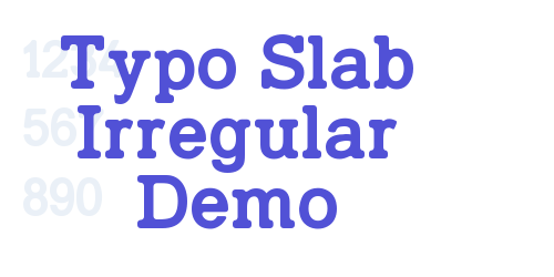 Typo Slab Irregular Demo-font-download
