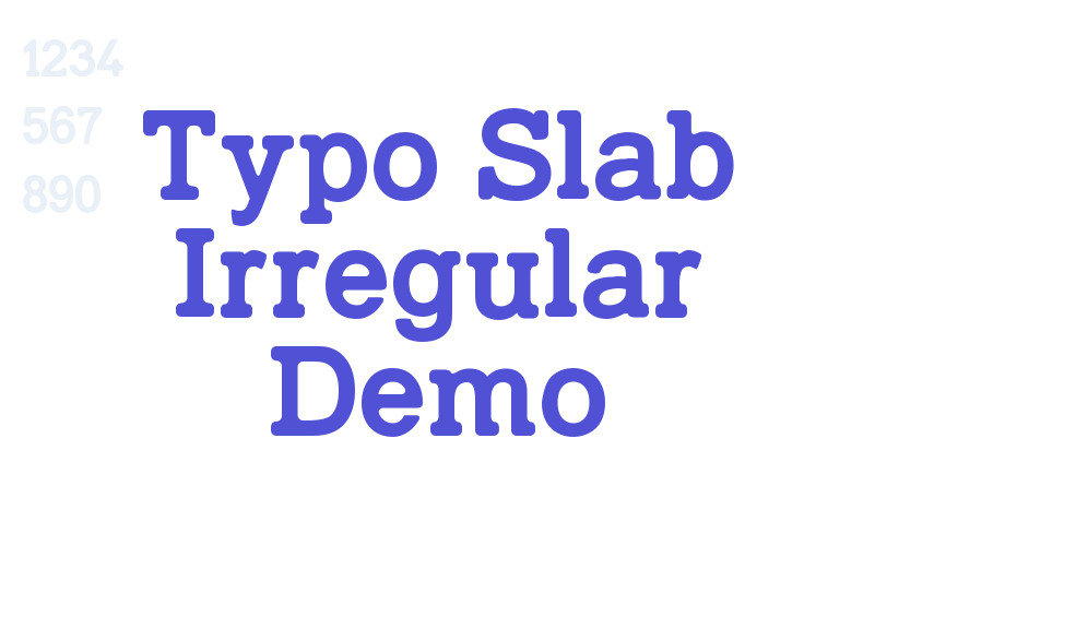 Typo Slab Irregular Demo-font-download