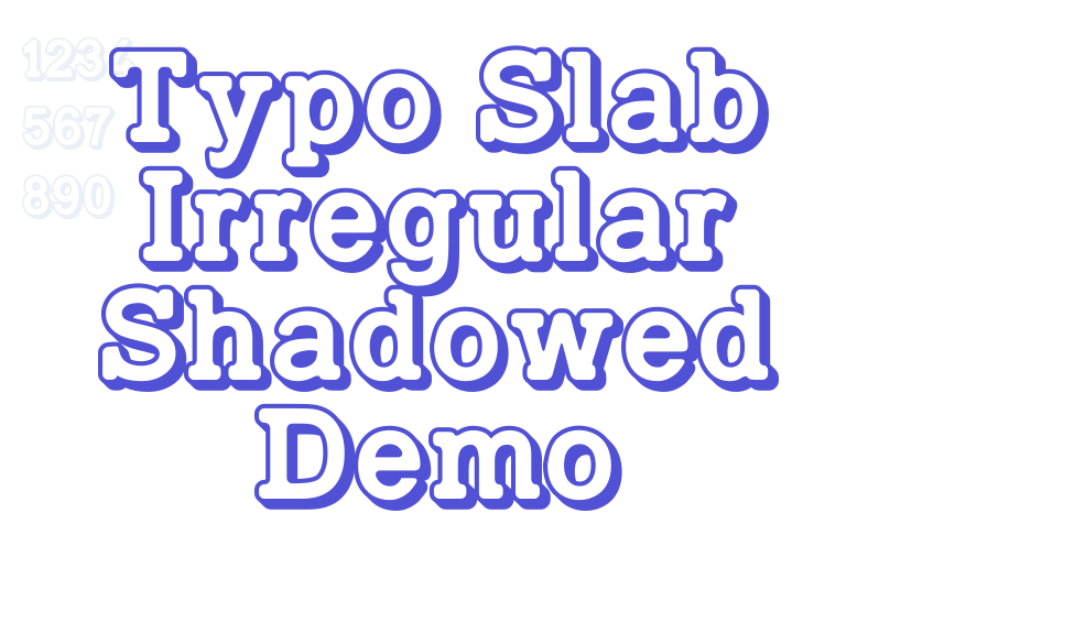 Typo Slab Irregular Shadowed Demo-font-download