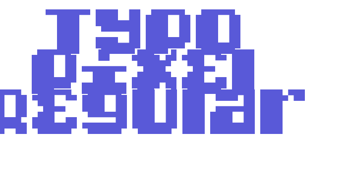 Typo pixel Regular Font Download