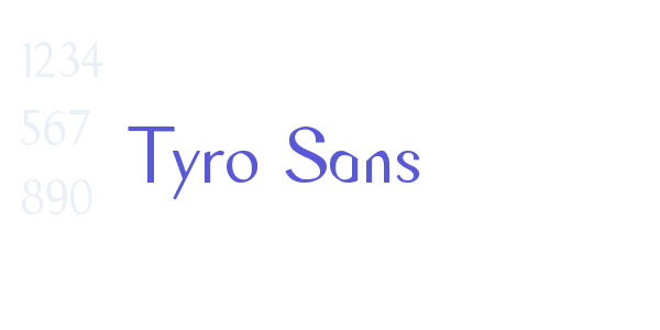 Tyro Sans font free