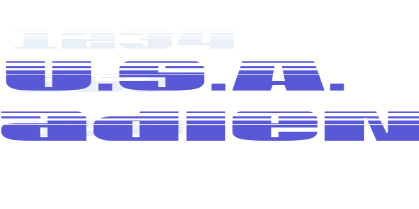 U.S.A. Gradient font free