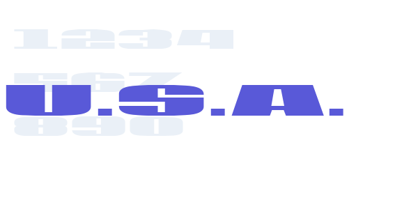 U.S.A. font free