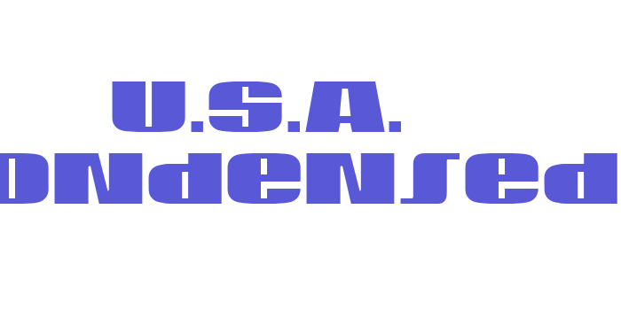 U.S.A. Condensed Font Download