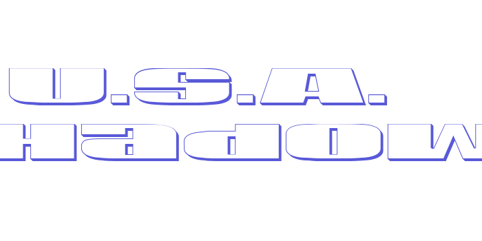 U.S.A. Shadow Font Download