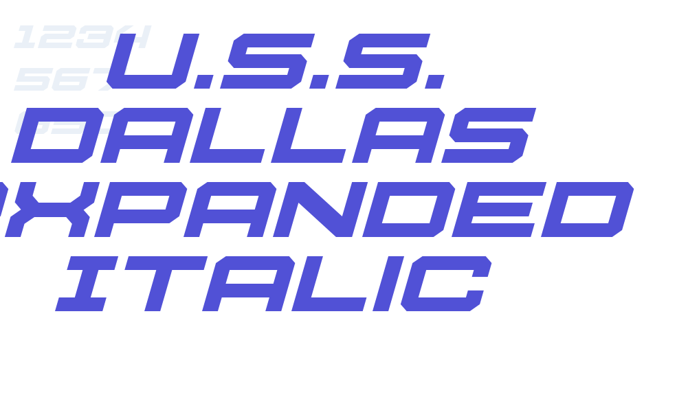 U.S.S. Dallas Expanded Italic-font-download