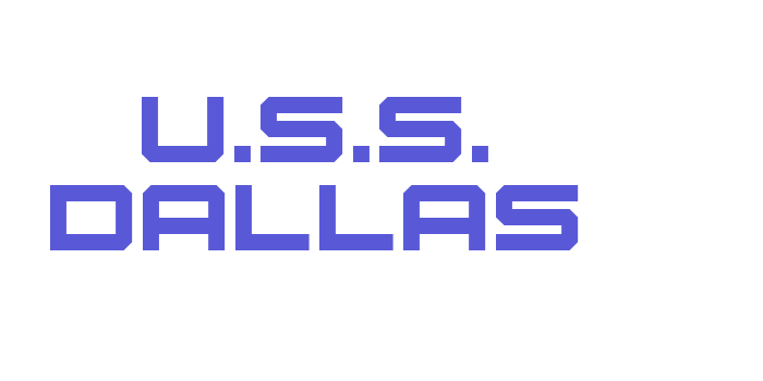 U.S.S. Dallas Font Download