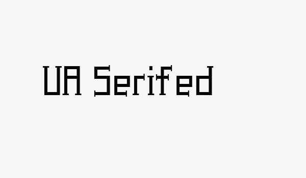 UA Serifed Font