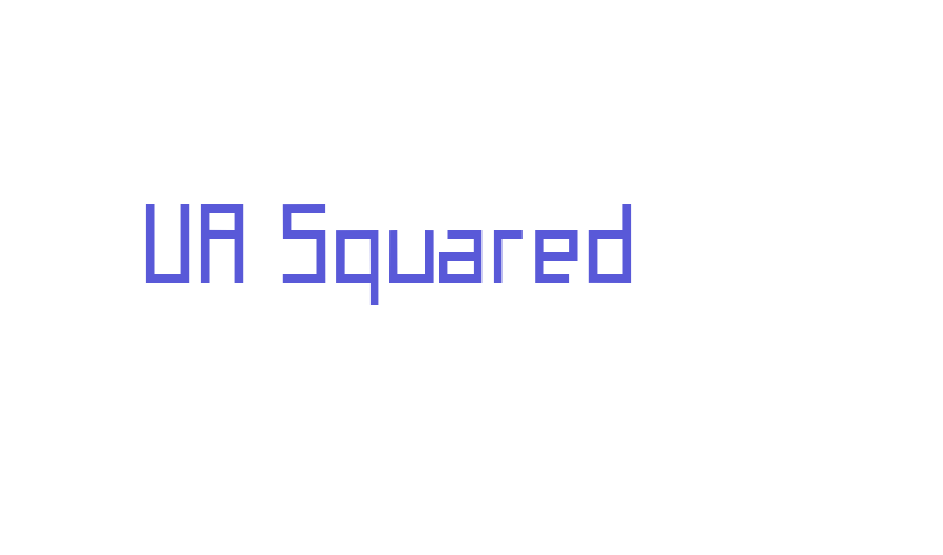 UA Squared Font Download