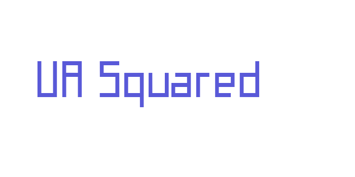 UA Squared Font