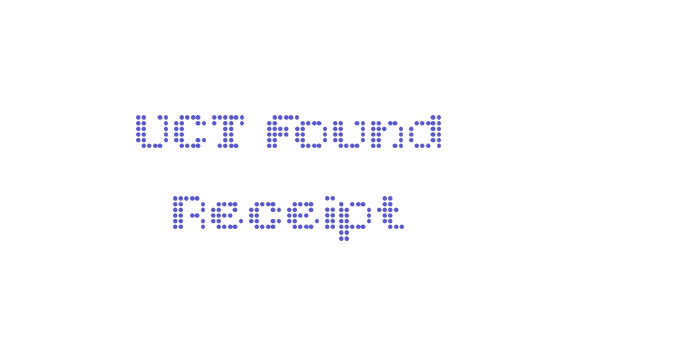 UCT Found Receipt Font Download