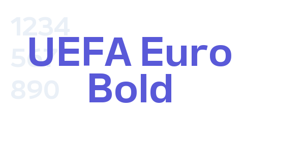 UEFA Euro Bold font free