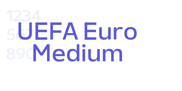 UEFA Euro Medium font free