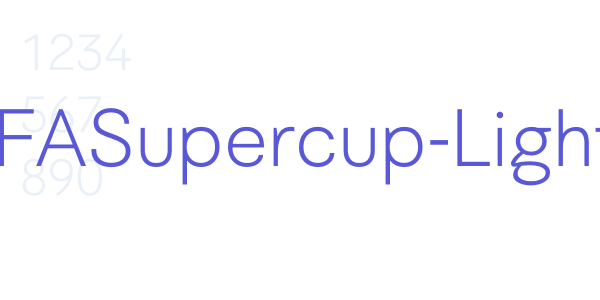 UEFASupercup-Light font free