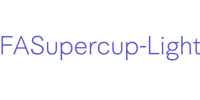 UEFASupercup-Light Font Download