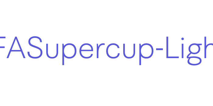 UEFASupercup-Light Font