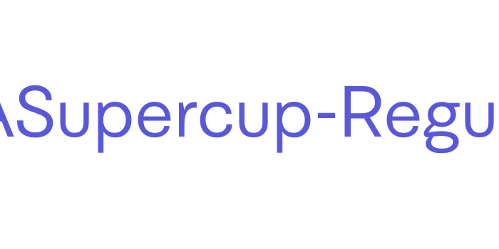 UEFASupercup-Regular Font