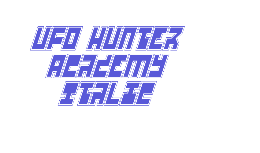 UFO Hunter Academy Italic Font Download