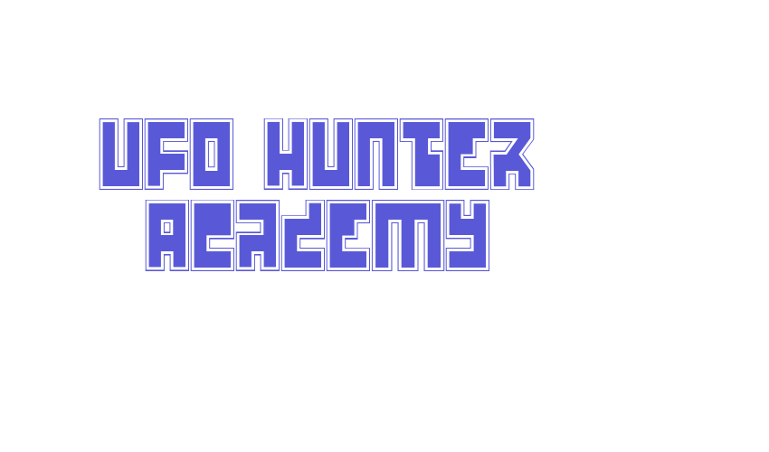 UFO Hunter Academy Font Download