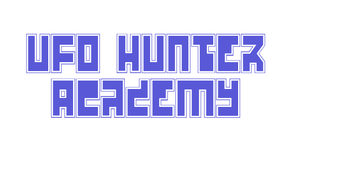 UFO Hunter Academy Font