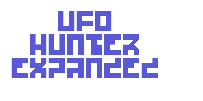 UFO Hunter Expanded Font Download