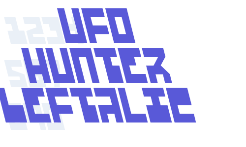 UFO Hunter Leftalic Font Download