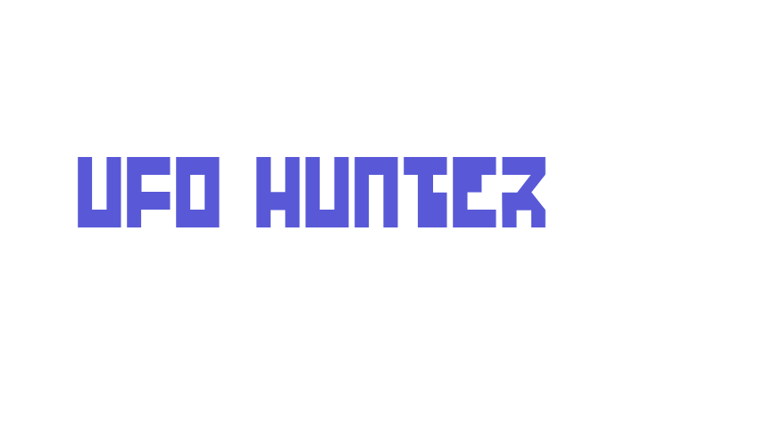 UFO Hunter Font Download