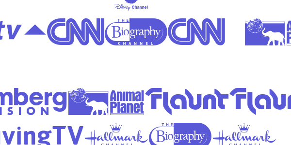 UK Digital TV Channel Logos font