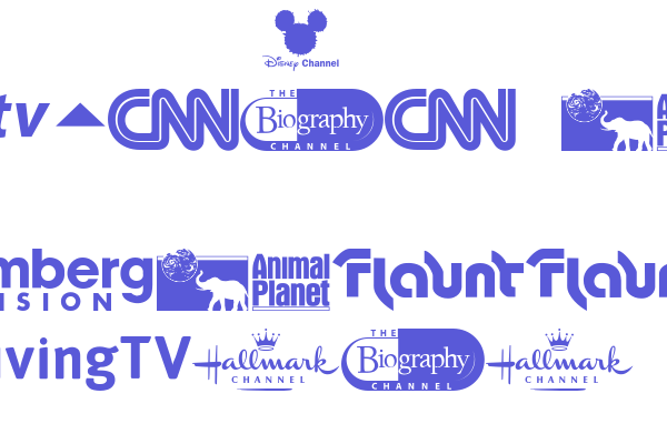 UK Digital TV Channel Logos Font