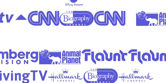 UK Digital TV Channel Logos Font Download