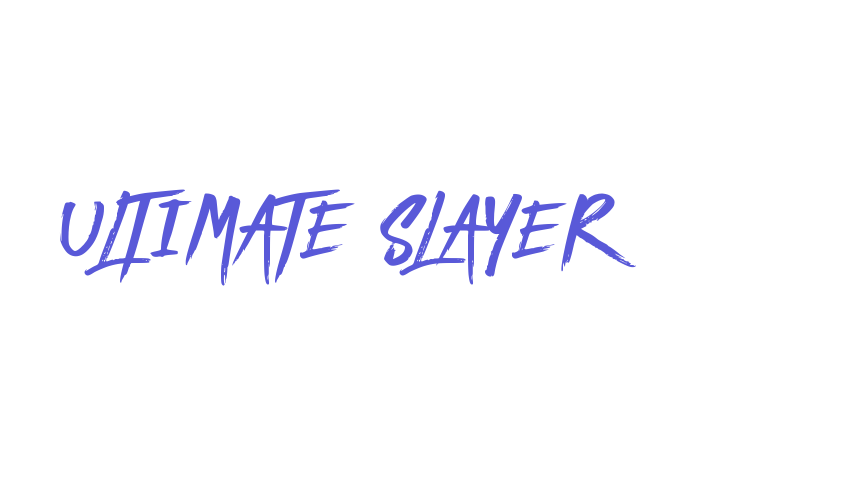 ULTIMATE SLAYER Font