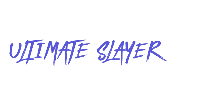 ULTIMATE SLAYER Font Download