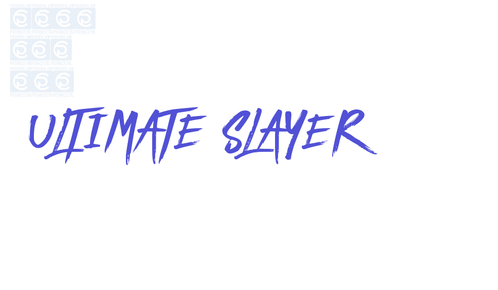 ULTIMATE SLAYER-font-download