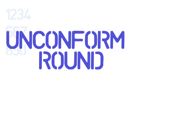 UNCONFORM  ROUND Font Download