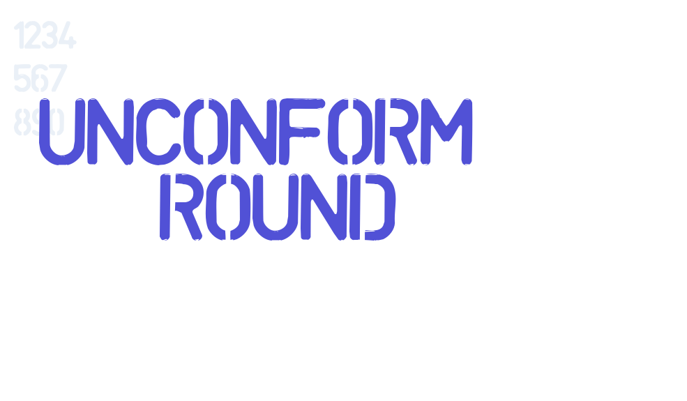 UNCONFORM  ROUND-font-download