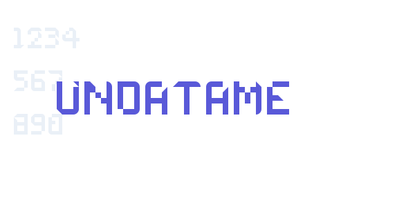 UNDATAME font free