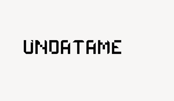 UNDATAME Font