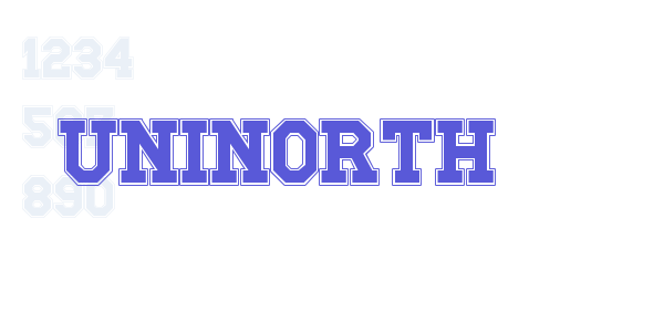 UNINorth font free