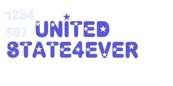 UNITED STATE4EVER font free