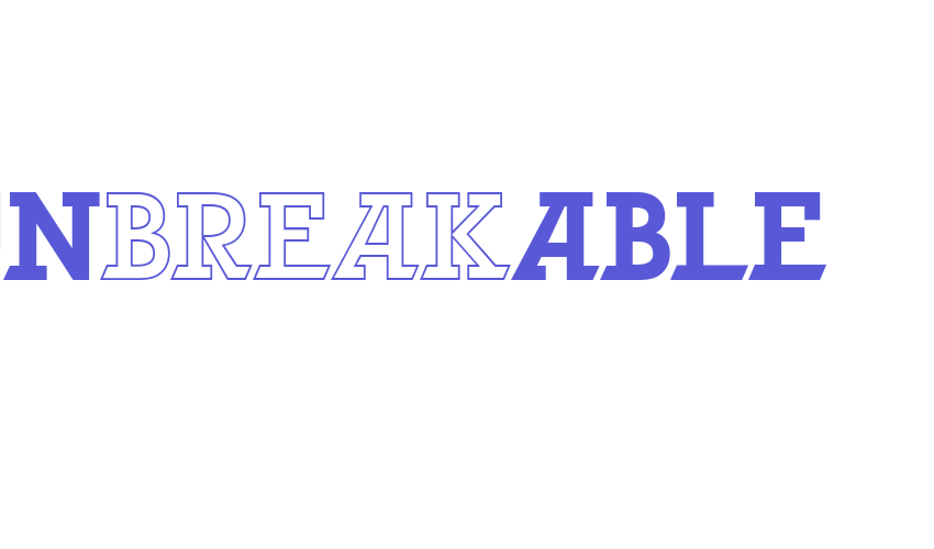 UNbreakABLE Font