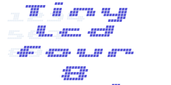 UP Tiny lcd four 8 Italic font free