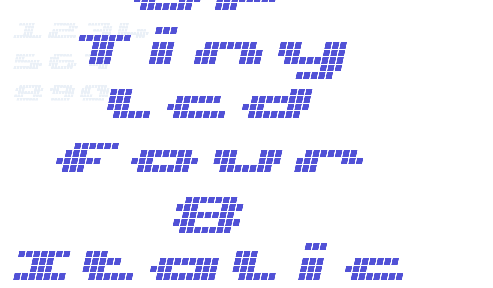 UP Tiny lcd four 8 Italic-font-download