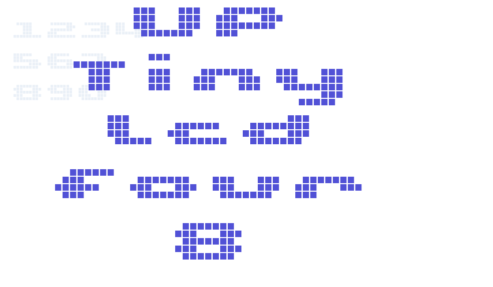 UP Tiny lcd four 8-font-download