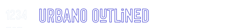 URBANO Outlined-font
